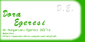 dora egeresi business card